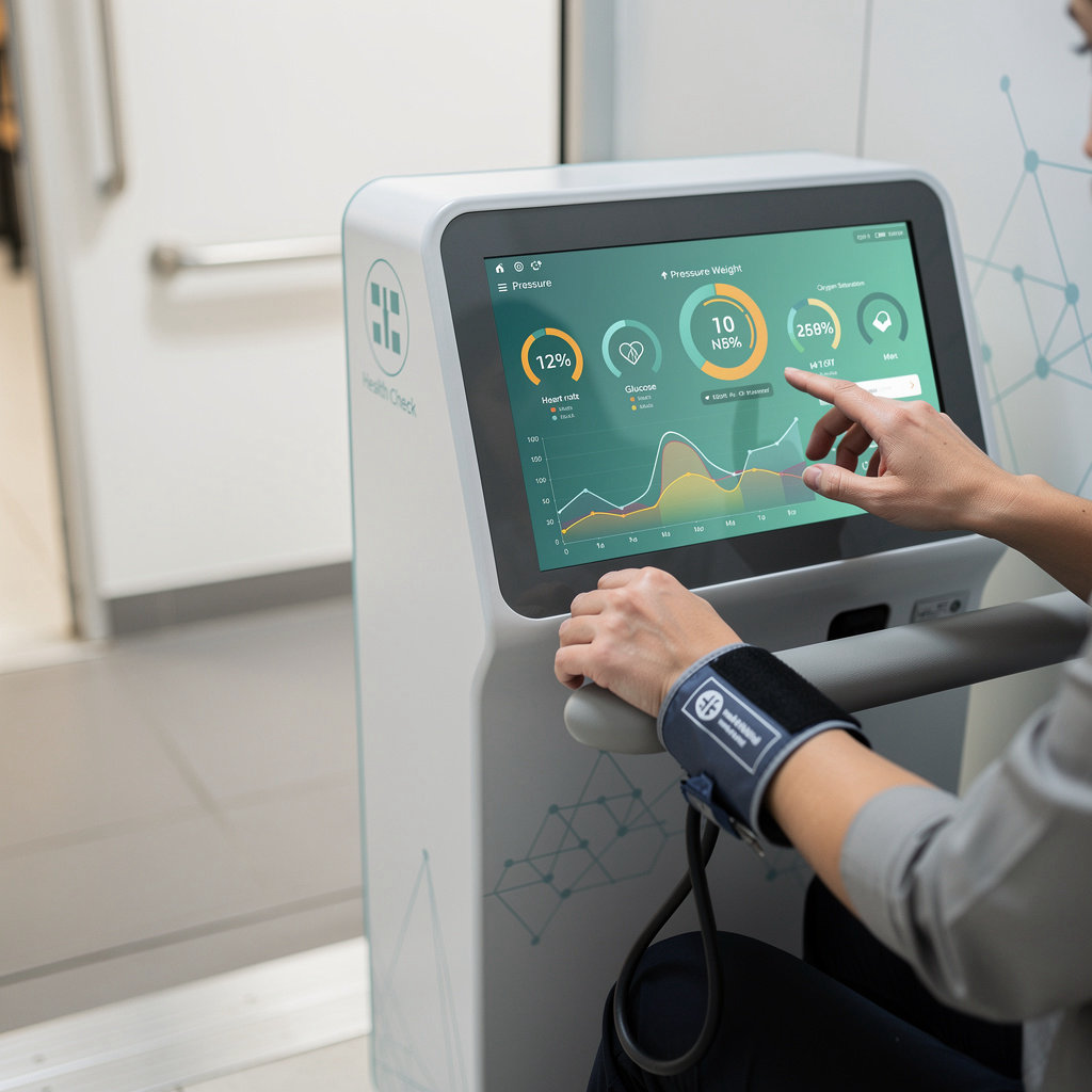 Invent Solutions srl SB automatic health check cabin for citizen monitoring - accessible self-service health screening