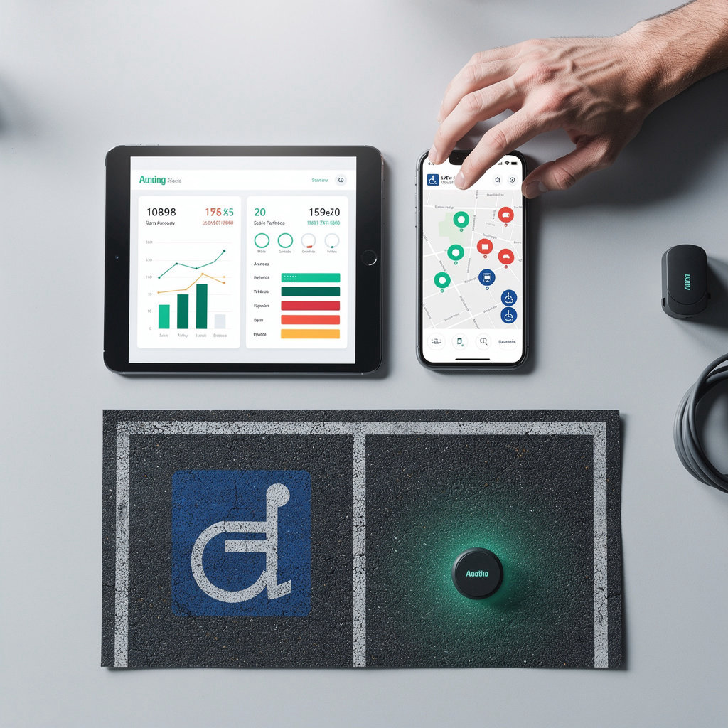 Invent Solutions srl SB Parking Solution - intelligent IoT sensors for disabled parking monitoring and automatic enforcement system
